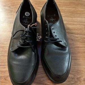 Imperial Black Leather Men's Oxfords